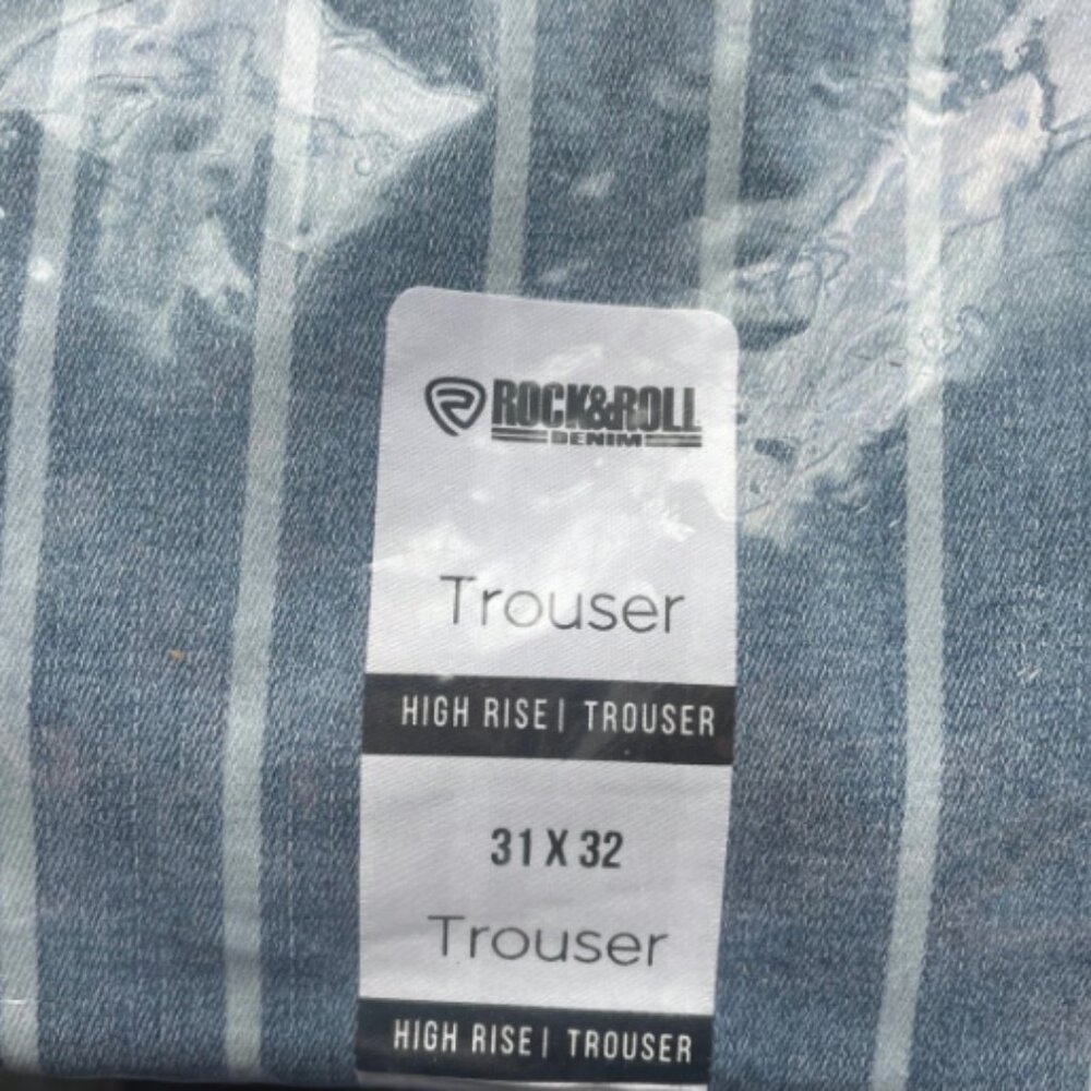 Rock N Roll  high-rise extra stretch, striped jeans 31" Waist x 32" Inseam